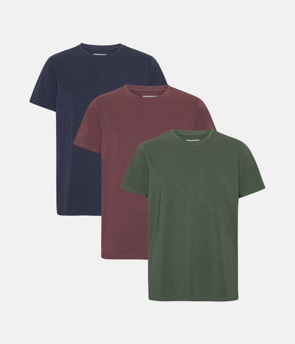 3 pack bamboo T-shirt forest night/night sky/decadent chocolate