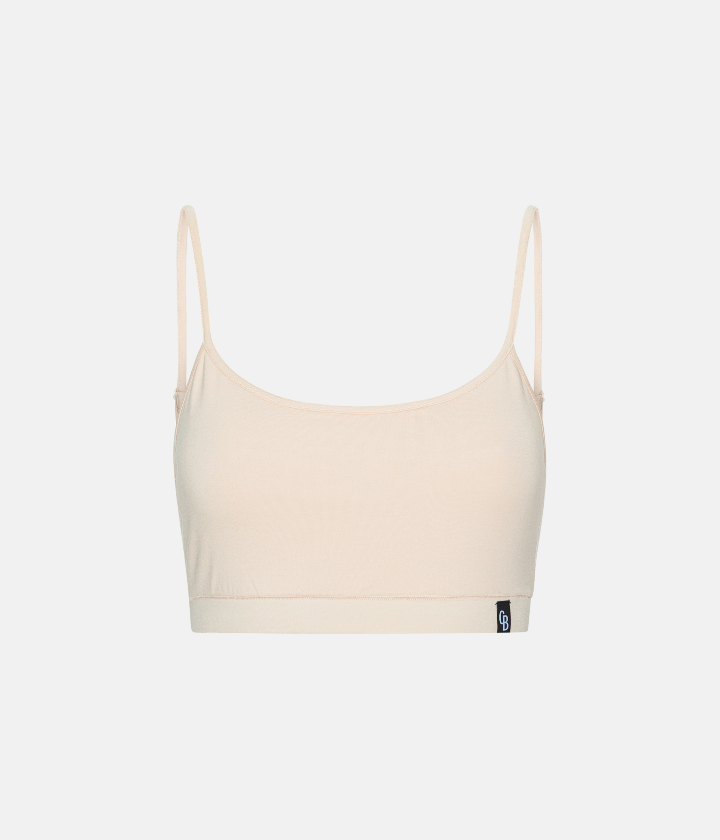 BH Top med Tynde Stroppe 4 Pak - Tan/Cream