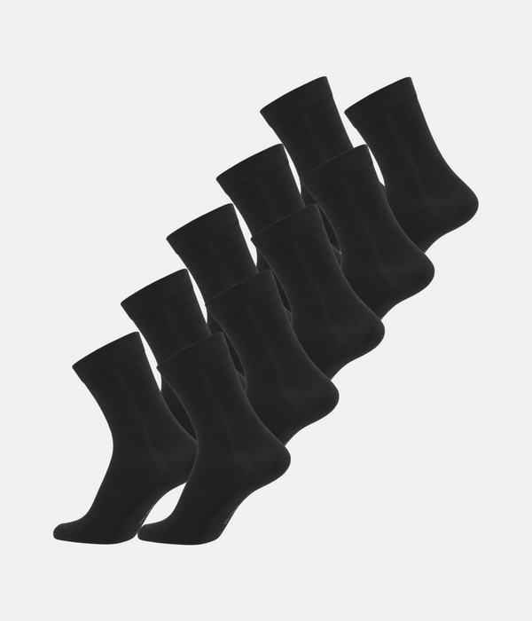 10 pairs of black bamboo socks