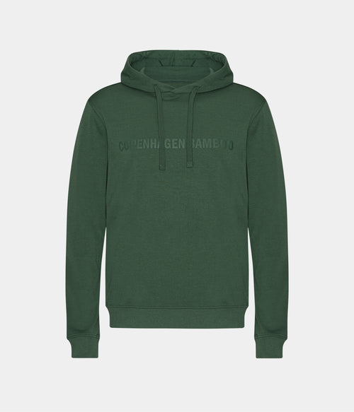 Grøn bambus hoodie med logo fra Copenhagen Bamboo