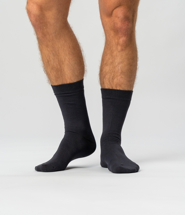 5 par mørkegrå bambus strømper Copenhagen Bamboo