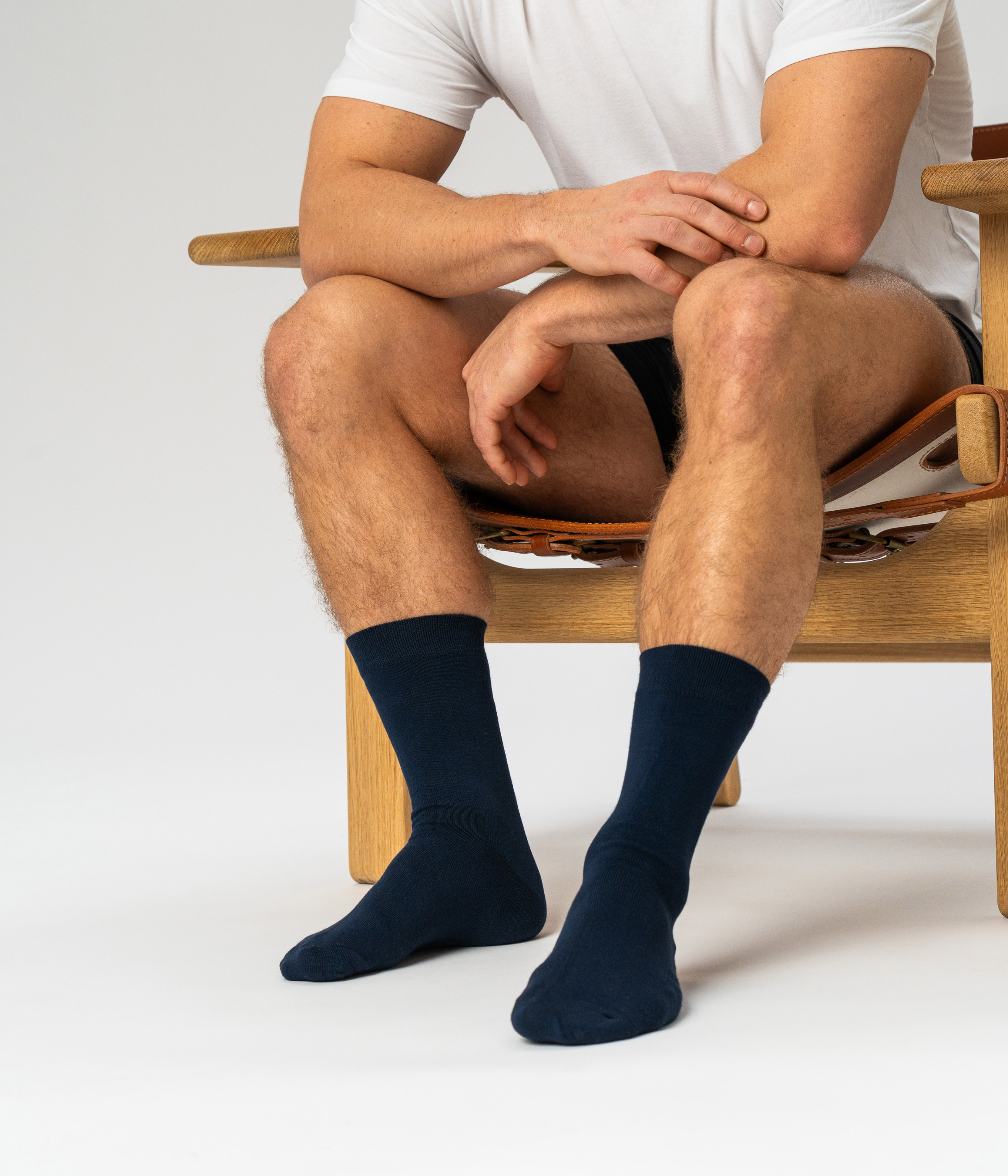 10 Par Bambus Strømper - Sort/Navy