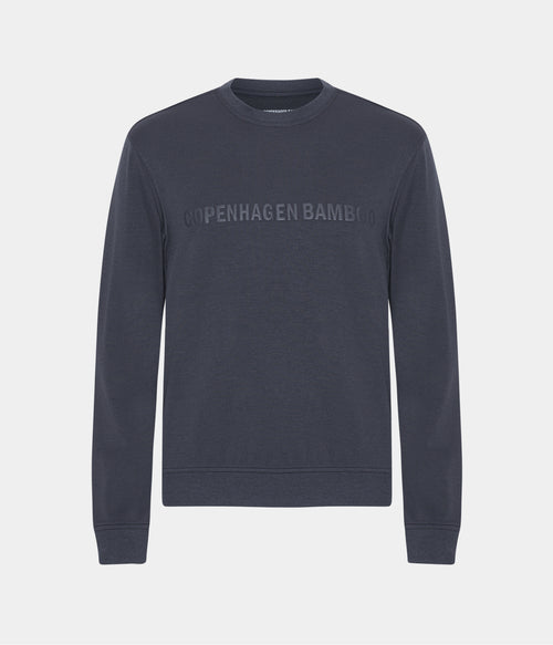Grå bambus sweatshirt med logo fra Copenhagen Bamboo