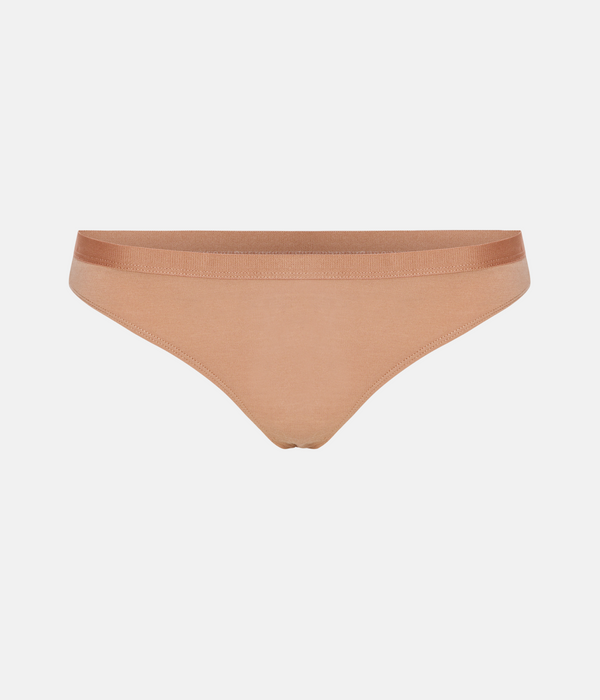 3 pcs Tan bamboo thong panties