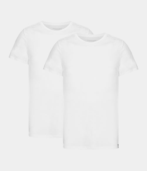 Hvide slim fit crew neck bambus T-shirts - 2 pak S Copenhagen Bamboo