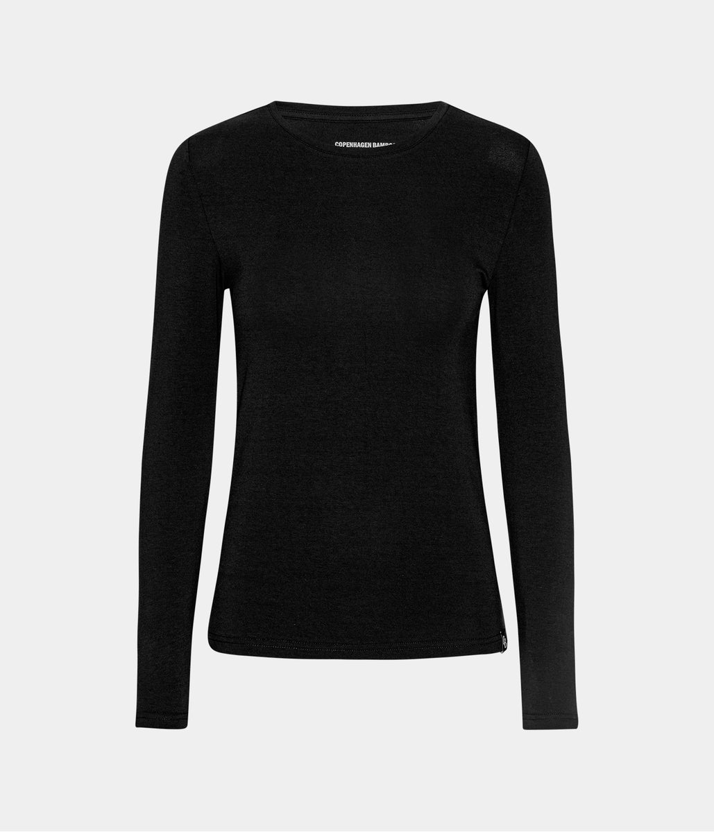 Topshop high neck viscose long sleeve top in pink