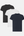 3 pack bamboo T-shirt black/white/navy