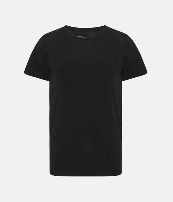Black slim fit crew neck bamboo t-shirts - 2 pack