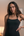 Black bamboo slip dress