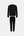 Black bamboo jogging suit with logo