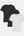 3 pack bamboo T-shirt black/black/white