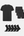 Bamboo Package - T-shirt & Briefs & Socks - Black