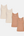 4 pack bamboo tops tan/cream