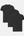 3 pack black bamboo T-shirt