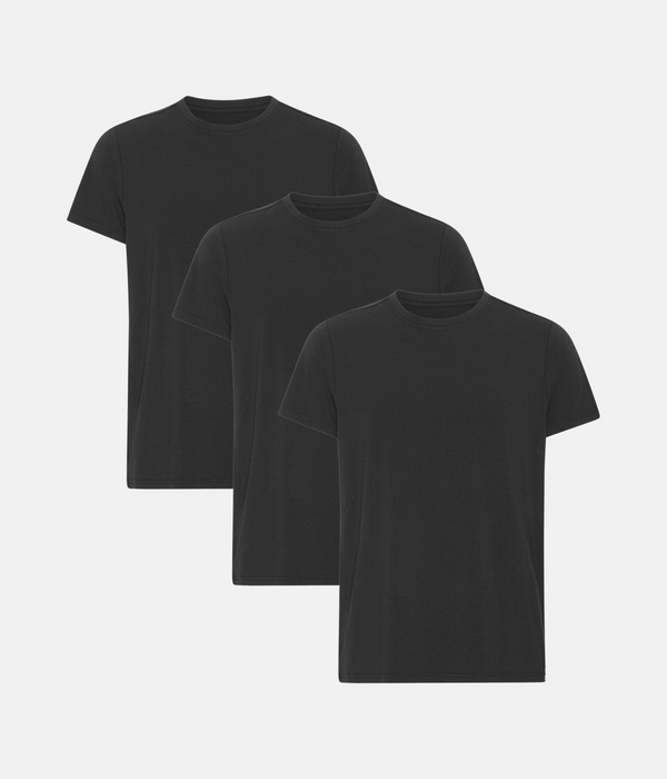 3 pack black bamboo T-shirt