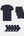 Bamboo Package - T-shirt & Underwear & Socks - Navy
