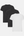 3 pack bamboo T-shirt black/black/white