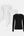 3 pack bamboo long sleeve T-shirt white/white/black