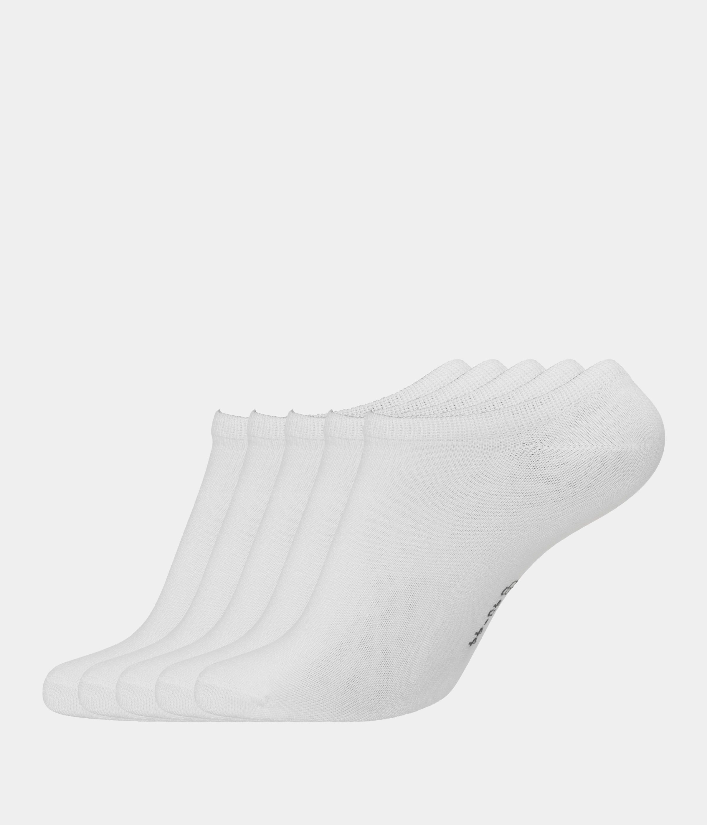 5 par hvide footies i bambus 34-39 Copenhagen Bamboo