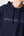 Navy bamboo hoodie jogging set with logo