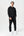 Black bamboo hoodie jogging set with logo