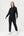 Black bamboo hoodie jogging set with zipper