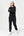 Black bamboo jogging suit with logo