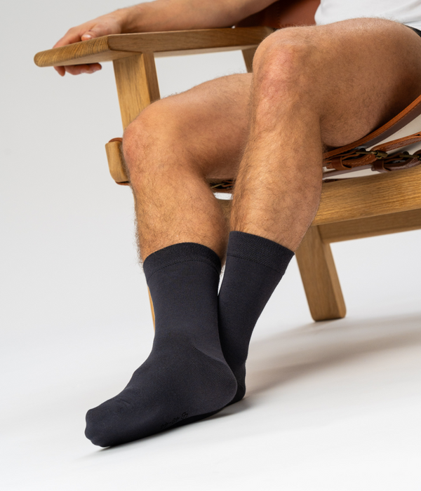 10 pairs of bamboo socks black/dark grey