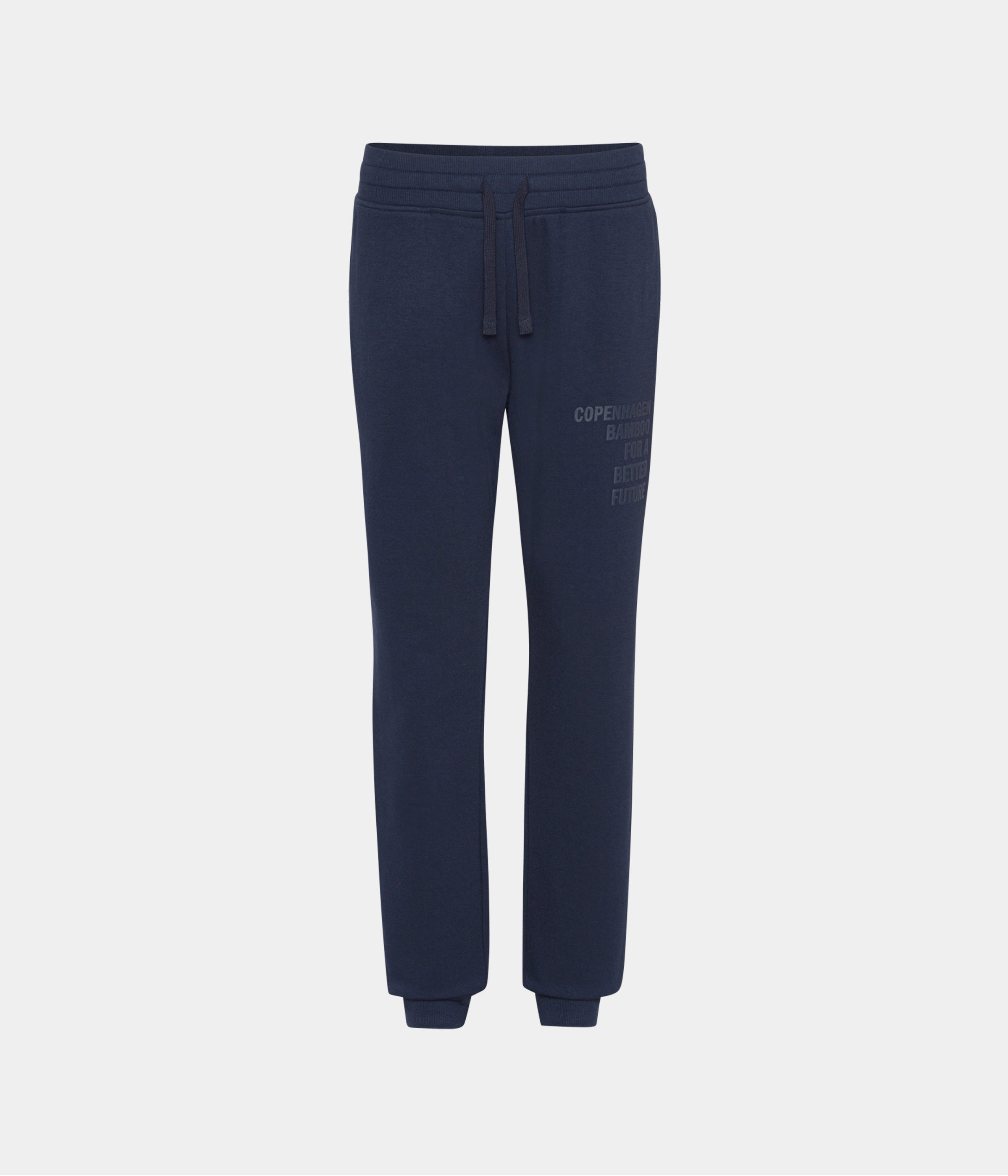 Navy bambus sweatpants med logo XS   Copenhagen Bamboo