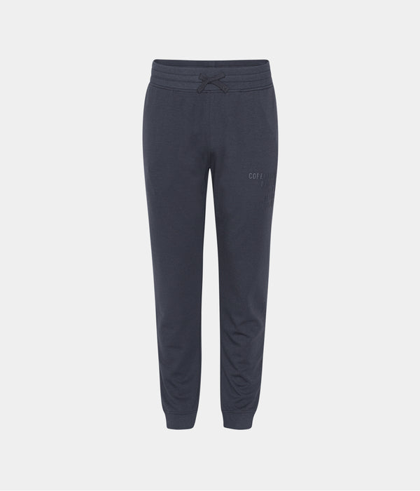 Dark grey bamboo jogging suit with logo