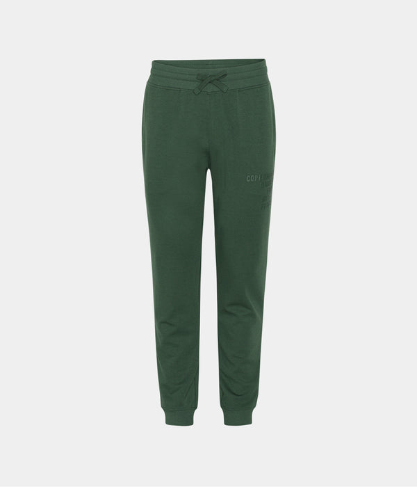 Green bamboo jogging set with logo