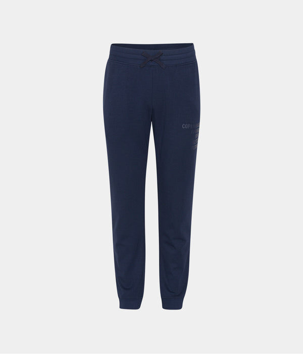 Navy bamboo jogging set with logo