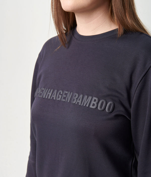 Dark grey bamboo sweatshirt with logo    Copenhagen Bamboo
