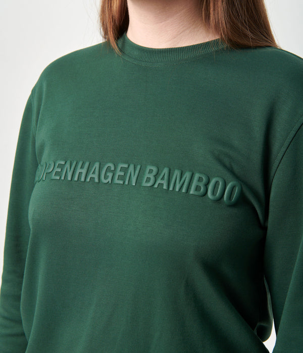 Green bamboo sweatshirt with logo    Copenhagen Bamboo