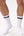 6 pairs of bamboo tennis socks black with white stripes/white with black stripes