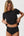 Bamboo Package - Top & Maxi Panties & Stockings - Black