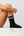 6 pairs of bamboo tennis socks black with white stripes/white with black stripes