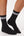 6 pairs of bamboo tennis socks black with white stripes/navy with white stripes
