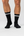 6 pairs of bamboo tennis socks black with white stripes/white with black stripes
