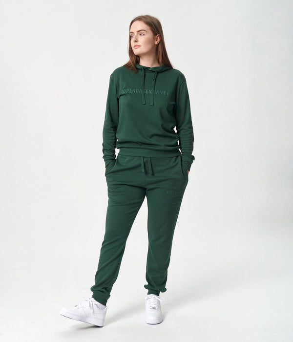 Green bamboo hoodie track suit with logo XS   Copenhagen Bamboo