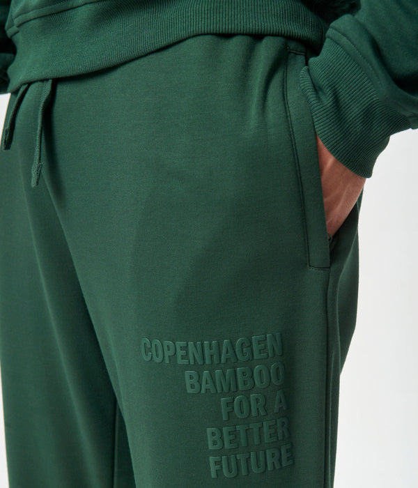 Green bamboo track suit with logo    Copenhagen Bamboo