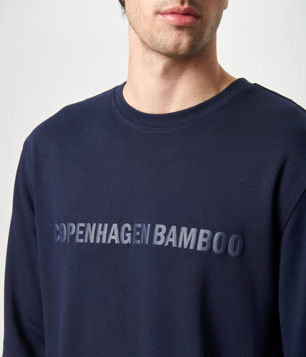 Navy bamboo track suit with logo    Copenhagen Bamboo